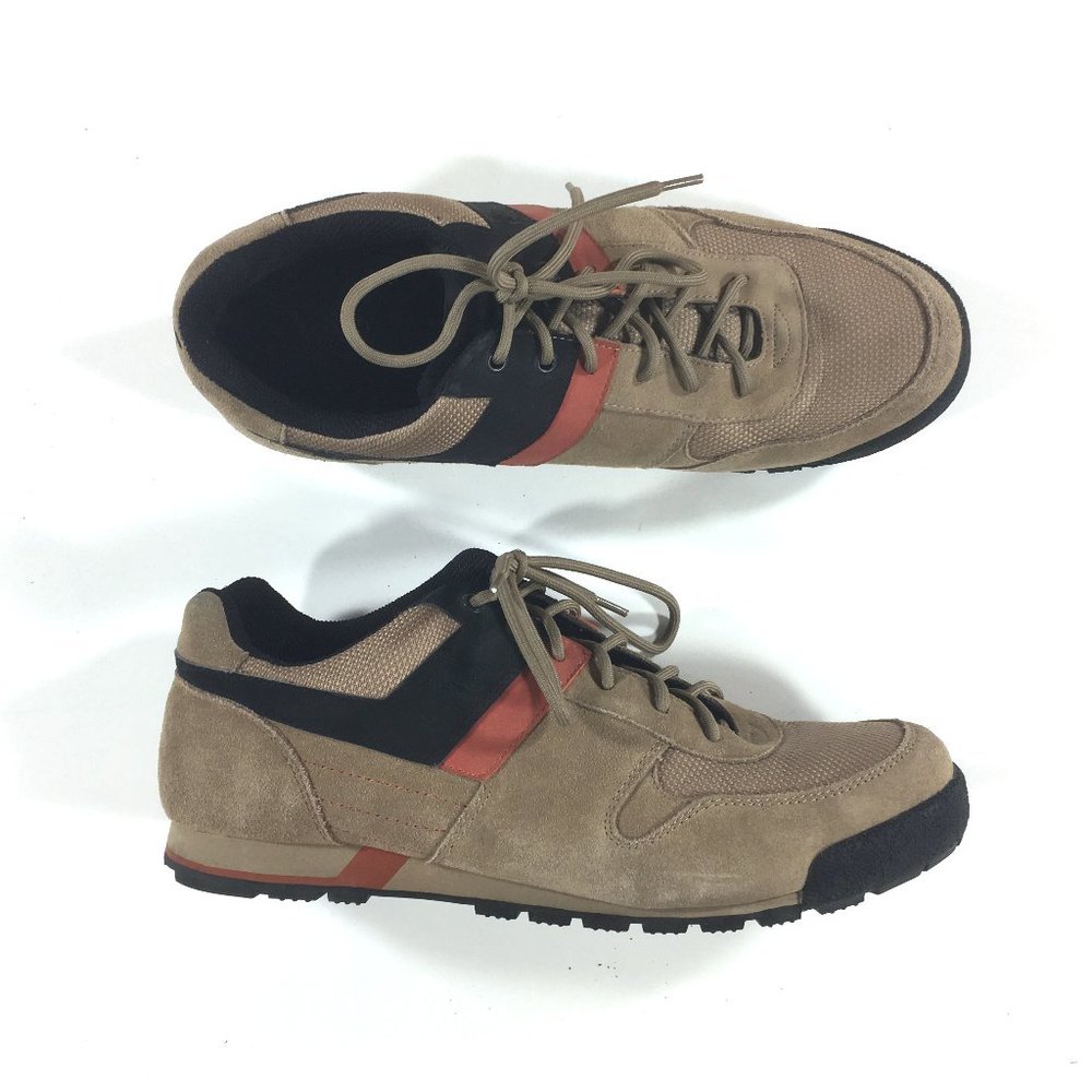 Honda Lace Up Sneakers Mens Size 13M Tan Suede HN381